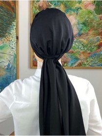 Resim BUTİKAMBAR Hürrem Taşlı Tek Biritli Atkılı Siyah Bone 