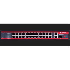 Resim Ricon RSB243GEP-U 24 Port Gigabit Ethernet Power Over Ethernet Unmanaged Switch 