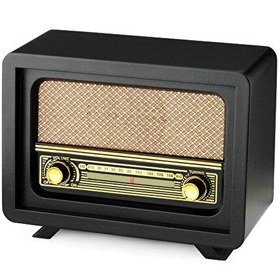 Resim Nostaljik Radyo Beyoğlu Kahverengi USB ve Bluetooth'lu 