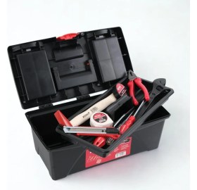 Resim Workit 16" Takım Çantalı Alet Seti - Pense/tornavidalar/kontrol Kalemi/kurbağacık/çekiç/metre/m.bıçağı/bant 