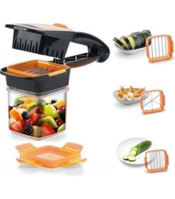 Resim Ozcmax 5 In 1 Pratik Hazneli Sebze Meyve Doğrayıcı 