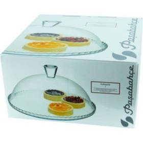 Resim Kapaklı Cam Kek Fanusu Patisserie 