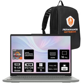 Resim LENOVO IdeaPad Slim 5 Ryzen AI 7 350 16GB DDR5 512GB SSD 16" WUXGA W11P Dizüstü Bilgisayar & Çanta 