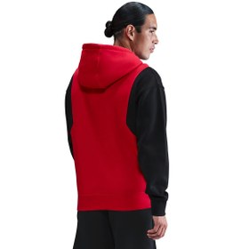 Resim Nike Club Fleece Pullover Erkek Kırmızı Günlük Stil Sweatshirt HV1476-657 