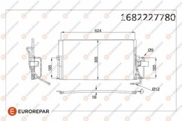 Resim EUROREPAR 1682227780 | Psa / Erp Klima Radyatörü Opel Vectra B (J96) 