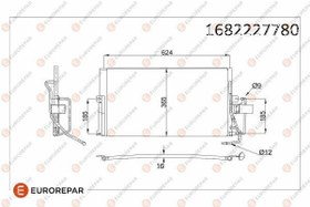 Resim EUROREPAR 1682227780 | Psa / Erp Klima Radyatörü Opel Vectra B (J96) 