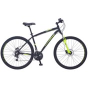 Resim Salcano City Explorer 21 Vites hd Fren 19"gezi Şehir Bisikleti Siyah yeşil koyu gri 