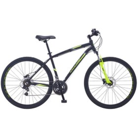 Resim Salcano City Explorer 21 Vites hd Fren 19"gezi Şehir Bisikleti Siyah yeşil koyu gri 