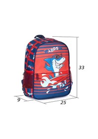 Resim Unicorn Figürlü Anaokul Sırt Çantası - Köpek Balığı Açık Gri - Mavi 