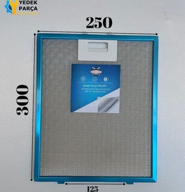 Resim Vestel: ADB9307 | 250x300 mm Aspiratör & Davlumbaz Tel Yağ Filtresi | Model: 012646| 25x30 cm 