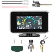 Resim Pazly 3'lü Araba Lcd Metre Dijital Yağ Basınç Ve Gerilim Ölçer K20536 