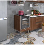 Resim Kenzlife Ankastre Modülü Kabini Nobelyum Cvz Fırın Ocak Dolabı Özel Boy Ayarlı Ayaklı Kapaklı 