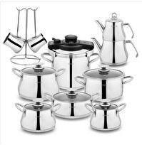 Resim Schafer Caldron 18 Parça Çelik Inox Çeyiz Seti 1S0837-29001-INX01 