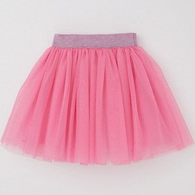 Resim Breeze Kız Çocuk Tütü Etek Simli Beli Lastikli 5-10 Yaş, Pembe Pembe 