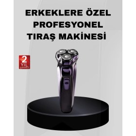 Resim İlk El Grup Profesyonel Şarjlı Tıraş Makinesi Ayarlanabilir Başlıklı Kablosuz 