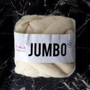 Resim La Mia Jumbo Krem Dev Yün El Örgü İpi - J12 