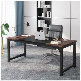 Resim Zizuva Tasarım Ofis Çalışma Ve Toplantı Masası Ceviz - Siyah 