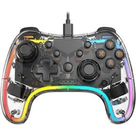 Resim Frisby Fgp-3854Kt Usb Android Tv Pv-Ps3 Nintendo 2.4 Kablosuz Rgb Işıklı Game Pad 