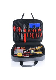 Resim Elektronik El Takım Çantası M - Orta Boy, 19 Bölmeli, Dayanıklı Metal Fermuarlı 