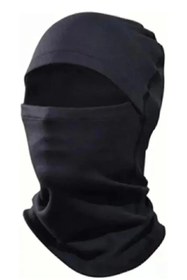 Resim Yıldızan Siyah Termal Kar Maske Koruyucu Boyun Özellikli 