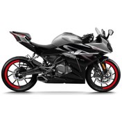 Resim Cfmoto 250sr Yarım Jant Kaplama Sticker Etiket Modeli Kırmızı 