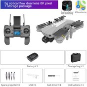 Resim 4K/8K HD Kameralı Katlanabilir GPS WiFi Canlı Video Uçuş Drone 1Pil 5G Dual Kamera Gri Gri Diğer