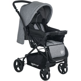 Resim Baby Force Bella Plus Çift Yönlü Bebek Arabası Gri 