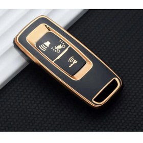 Resim ŞENYILDIZ AKSESUAR Honda Pcx 2021-2022-2023-2024-2025 Model Uyumlu Anahtar Kılıfı Siyah/gold Forza Için Uymaz 