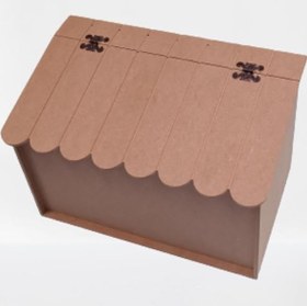 Resim Hobi 90067 Dekoratif Ekmeklik Ev Şekli Ahşap MDF HAM El Yapımı 