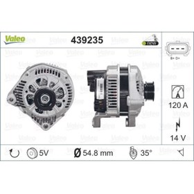 Resim Valeo ALTERNATOR 12V 120A BMW E38 E39 E46 X5 M47 M57 VALEO 439235 