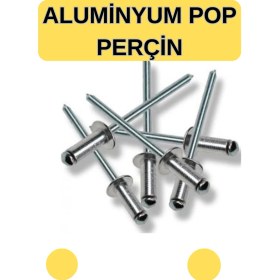Resim 100 Adet Pop Perçin 4X12MM - Aluminyum perçin 