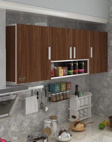 Resim Kenzlife hazır mutfak packey cvz 060*180*32 mutfak banyo dolabı kapaklı raflı 