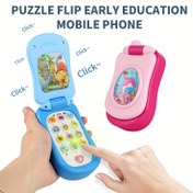 Resim Eğlenceli Karikatür Müzik Flip Telefon Oyuncak - Erkek ve Kız Çocukları İçin Favori Hediye, Işıklar, Sesler ve Sayılar ile Etkileşimli Eğitici Oyuncaklar - 6 Renk Seçeneğiyle, Kış, Yeni Yıl İçin Mükemmel 