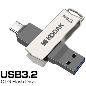 Resim Kodak Type-c Ve Usb 3.2 Hızlı Usb Flash Bellek Çift Giriş 128gb. 