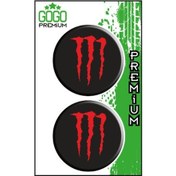 Resim Monster 2 (5x5 Cm) İkili Damla Etiket 