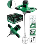 Resim Jetvolt Profesyonel 1800W Devir Ayarlı Elektrikli Alçı Boya ve Harç Karıştırıcı Mikser - Yeşil 