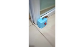 Resim N Noxxo Beton Stoper Dekoratif Uğur Böcekli Beton Kapı Stoperi Kapı Önü Ağırlık Kapı Tamponu Mavi 