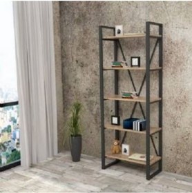 Resim Güvendekoratif Metal Kitaplık Ofis Raf 