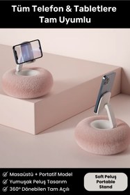 Resim Noriyen Peluş Yastık 360 Derece Rotasyon Yükseklik ve Açı Ayarlanabilir Telefon & Tablet Tutucu Şık Stand 