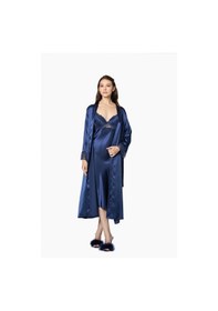 Resim Pierre Cardin Saten Dantelli Gecelik Ve Sabahlık Takımı - 4370 001 