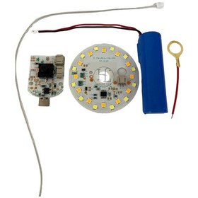 Resim 3 Volt 3 Renk Type-c Soketli Dokunmatik Led Modül + Pil 