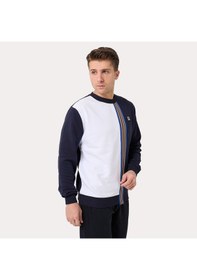 Resim Lacivert Fila Erkek Bisiklet Yaka Sweatshirt Asymmetrical Tm411155 Lacivert 