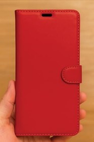 Resim Cekuonline Iphone Xs Max Ile Uyumlu Kılıf Cüzdanlı Kartlıklı Standlı Siyah + Kırmızı 2 Adet 