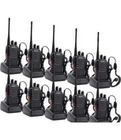 Resim Axe Tools Telsiz ZT-V68 Baofeng 999S Modeli 10 Adet Dayanıklı Kulaklık Seti 