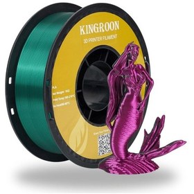 Resim Çift Renkli Filament - Kırmızı & Yeşil Red-green - 1.75mm 1kg - Büyülü Renk Geçişi 