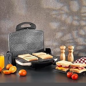 Resim Schafer Grill Chef Tost Makinesi-Krem 
