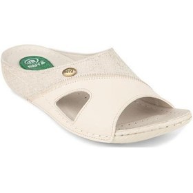 Resim Muya Sinne 36217-045 Topuk Jelli Anatomik Taban Kadın Terlik Krem 36-40 Krem 