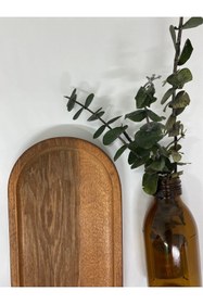 Resim mübish Doğal Ahşap Yağdanlık Sunum Standı Tahtası Altlık 