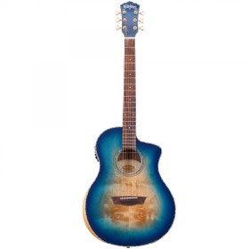 Resim Washburn BTA-BLUBCE Bella Tono Vite Alure Burl Elektro Akustik Gitar 