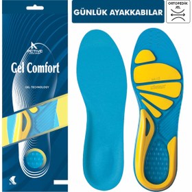 Resim Gel Comfort - Günlük Ayakkabılar için, Kemer ve Metatarsal Destekli, Ortopedik, Jel Tabanlık 